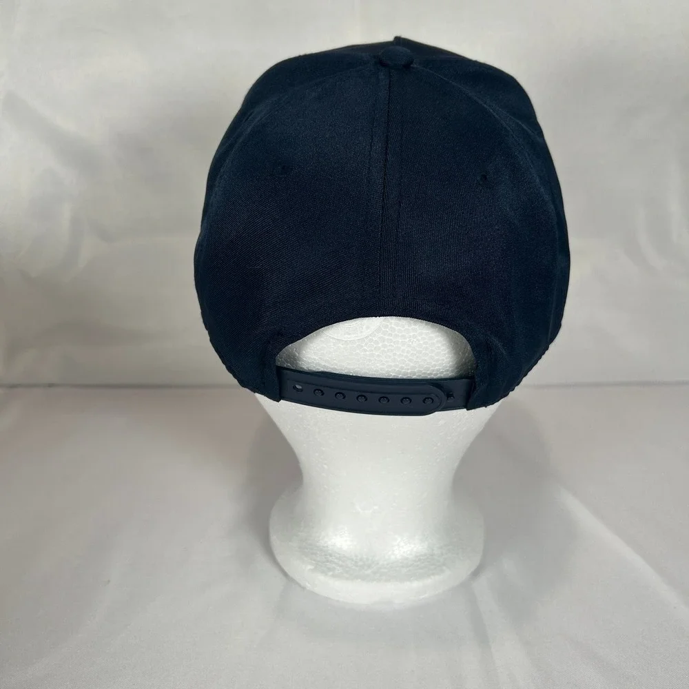 HM Pokemon Pikachu Navy Blue Snapback Hat Size 8-12Y Flat Brim Red Underbill